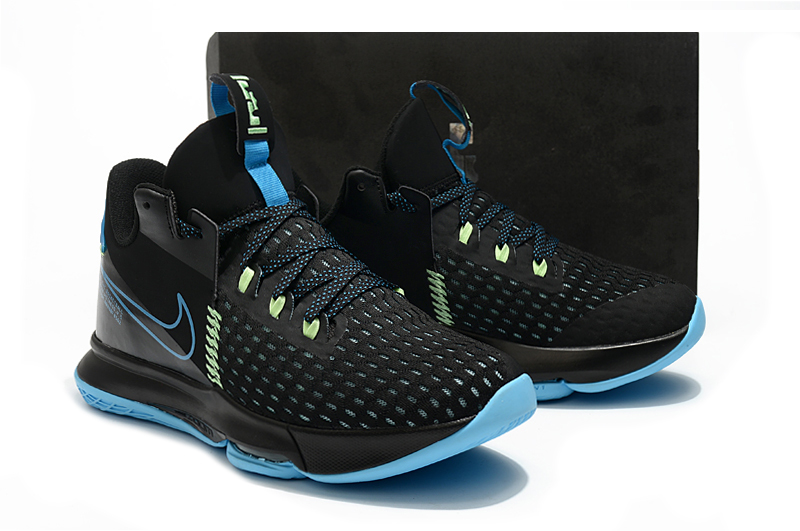 Nike LeBron Witness 5 Black Jade Blue Shoes
